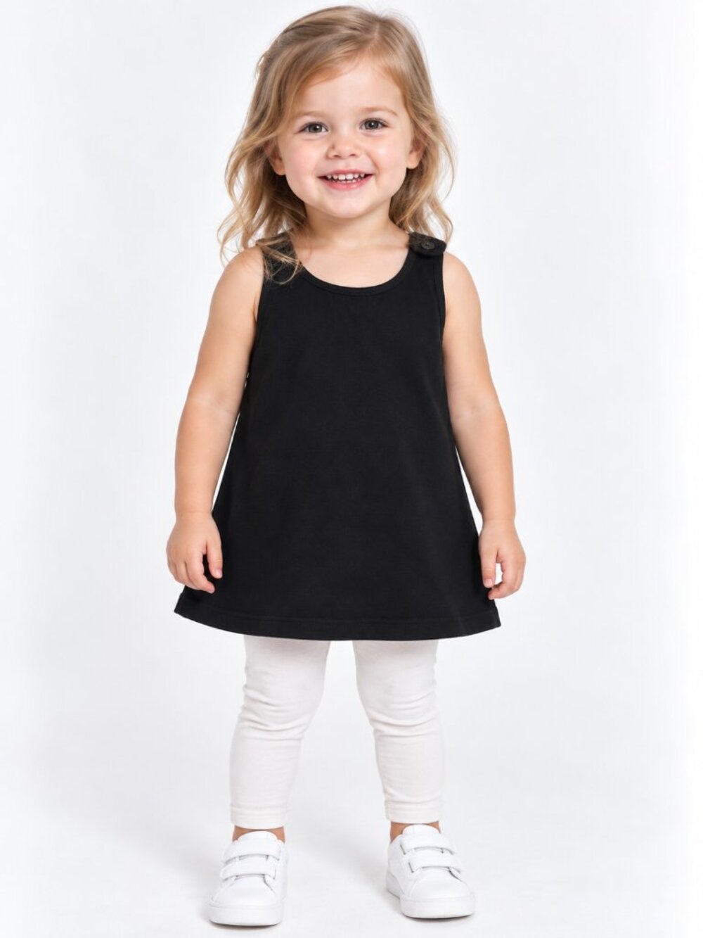 Burberry Toddler Black Sleeveless A-Line Dress 80 CM